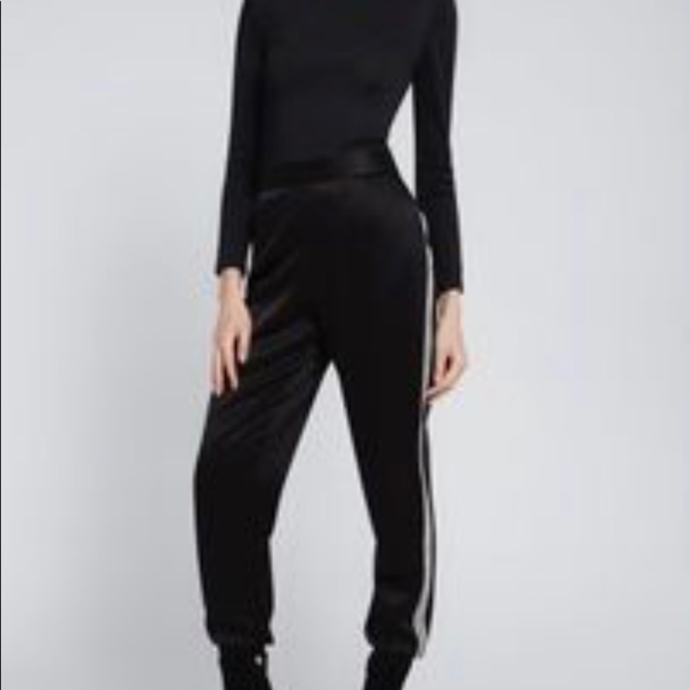 Alice + Olivia Pete jogger pants rhinestone embellished crystal small S